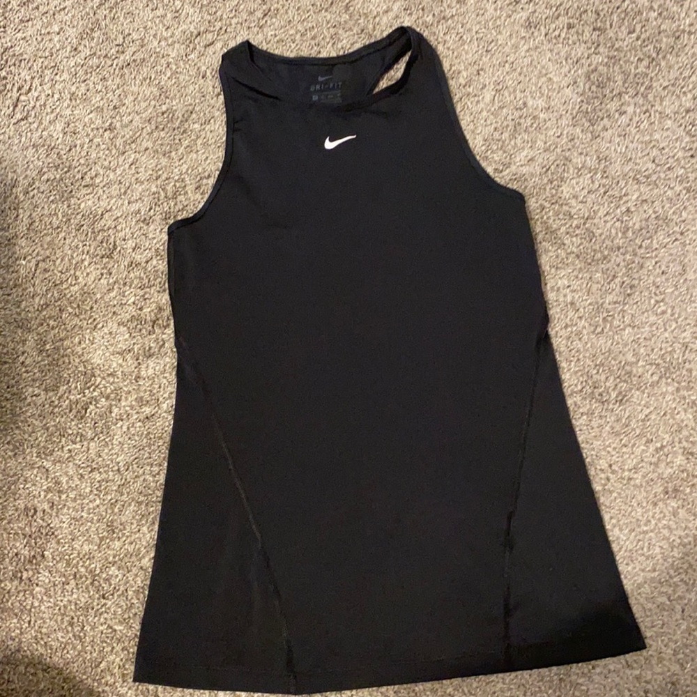 BLACK NIKE DRIFIT RACERBACK RUNNING TANK- SIZE XS